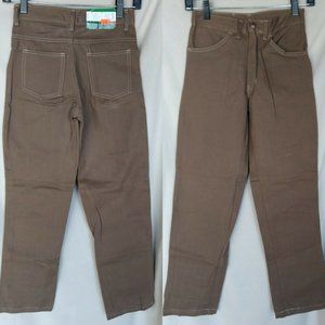 McJeans 25" x 28" Size 14 Brown Jeans USA Made